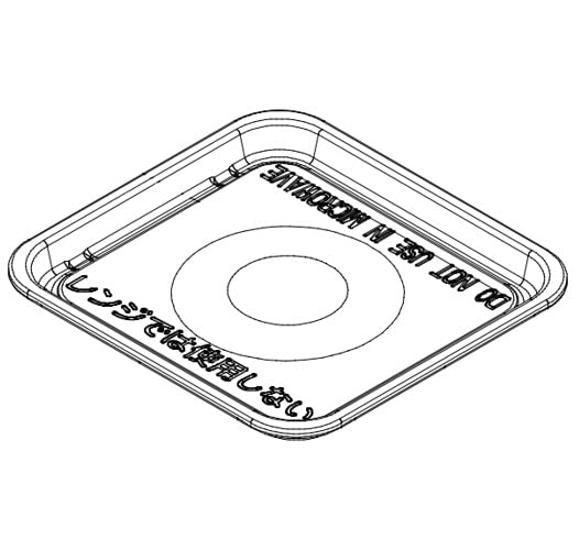 東芝 電子レンジ 角皿 325GP059